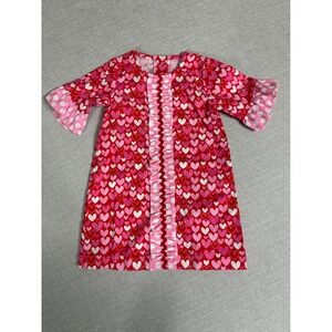 Southern Sunshine Kids Red Pink Heart Ruffle Dress 24 Month Valentines